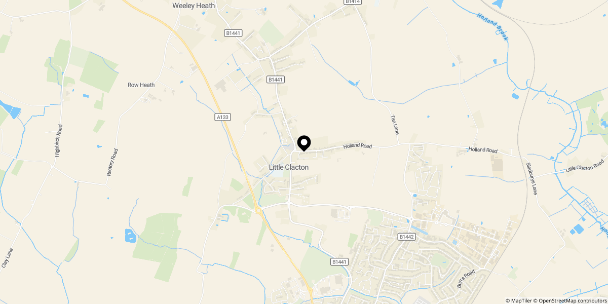 Approximate location of Plot 9, The Popular, Hayes Gardens, Little Clacton, CO16 9LD