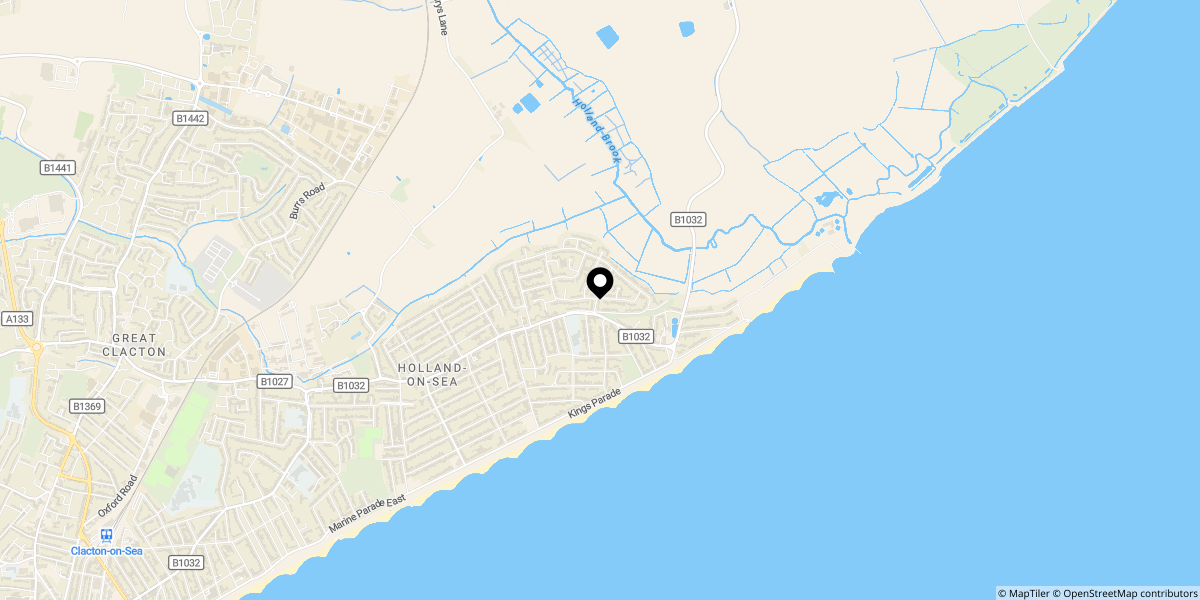 Approximate location of Fleetwood Avenue, Holland-on-Sea, CO15 5RF