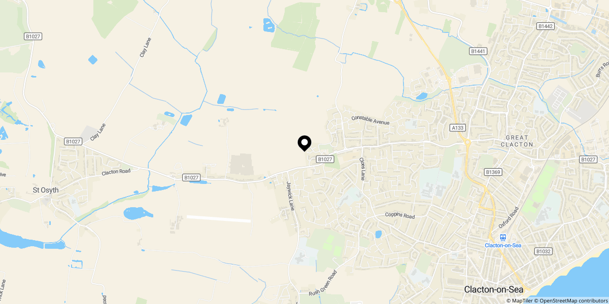Approximate location of Plot 3 (17A) St Johns Oak Clacton on sea CO16 8EF
